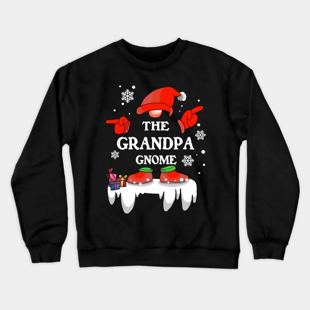 Grandpa Gnome Buffalo Plaid Matching Family Christmas Pajama Crewneck Sweatshirt by binnacleenta